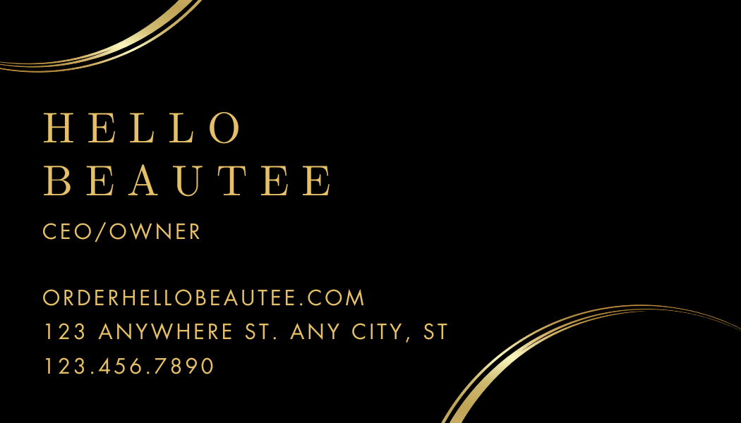 Signature Business Cards – Conveys the personalized aspect well.